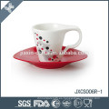 Taza y platillo de café de porcelana 100CC 12pcs
